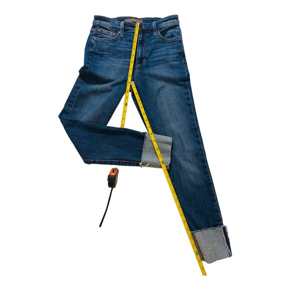 Joe's Jeans Women's Barb Cuff Mid Rise Crop Blue Jeans Size 25 Style 4500371793 - Picture 5 of 11